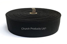 Load image into Gallery viewer, Flat Corded Elastic In Black For Sewing and Crafts In Various Widths and Lengths