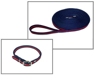 Dog Collar And Lead Set 20mm Air Webbing Small Collar In Various Lengths And Matching Colours