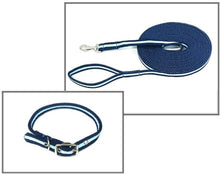 Load image into Gallery viewer, Dog Collar And Lead Set 25mm Air Webbing Small Collar In Various Lengths And Matching Colours