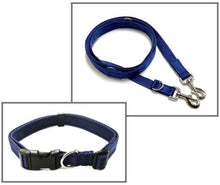Load image into Gallery viewer, Dog Collar And Police Style Dog Lead Set 25mm Cushion Webbing Small Collar In Various Lengths And Matching Colours