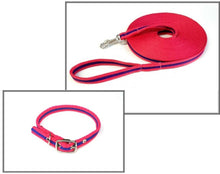 Load image into Gallery viewer, Dog Collar And Lead Set 25mm Air Webbing Small Collar In Various Lengths And Matching Colours