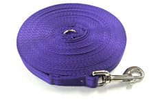Load image into Gallery viewer, 5ft - 50ft Dog Training Lead Obedience Recall Leash Long Dog Lead 25mm Cushion Webbing