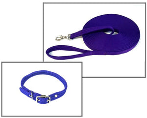 Dog Collar And Lead Set 20mm Air Webbing X-Small Collar In Various Lengths And Matching Colours