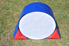 Load image into Gallery viewer, Dog agility tunnel sandbags in blue and red