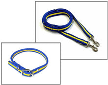 Load image into Gallery viewer, Dog Collar And Police Style Dog Lead Set 20mm Air Webbing X-Small Collar In Various Lengths And Matching Colours