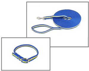 Dog Collar And Lead Set 25mm Air Webbing Medium Collar In Various Lengths And Matching Colours
