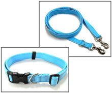 Load image into Gallery viewer, Dog Collar And Police Style Dog Lead Set 25mm Cushion Webbing Small Collar In Various Lengths And Matching Colours