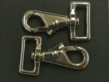 Load image into Gallery viewer, 1&quot;/25mm Snap clip horse rug repair x 2 nickel plated