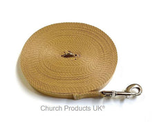 Load image into Gallery viewer, Dog Training Lead 25mm Heavy Webbing 5ft - 30ft Long Line Tracking Recall In 20 Colours