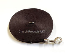 Load image into Gallery viewer, Dog Training Lead 25mm Heavy Webbing 5ft - 30ft Long Line Tracking Recall In 20 Colours