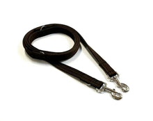 Load image into Gallery viewer, Police Style Dog Training Lead Double Ended Multi Functional Dual Walking Leash 20mm Air Webbing 5ft - 15ft