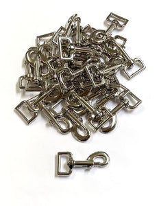 25mm Heavy Duty Trigger Clips Hooks Nickel Plated For Dog Leads Webbing Bags Straps