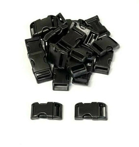 Wienerlock Buckles Plastic Side Release Buckles 16mm 20mm 25mm Nylon Black x1 - x50