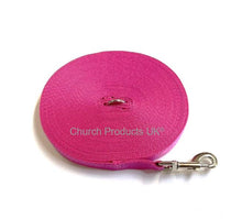 Load image into Gallery viewer, Dog Training Lead 25mm Heavy Webbing 5ft - 30ft Long Line Tracking Recall In 20 Colours