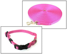 Load image into Gallery viewer, Dog Collar And Lead Set 13mm Webbing X - Small Collar In Various Lengths And Matching Colours
