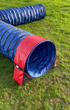Load image into Gallery viewer, Dog Agility Tunnel Sandbag Adjustable 60cm - 80cm Diameter Tunnels Indoor Outdoor UV PVC Various Colours 300mm Material Width Connects Underneath