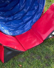 Load image into Gallery viewer, Dog Agility Tunnel Sandbag Adjustable 60cm - 80cm Diameter Tunnels Indoor Outdoor UV PVC Various Colours 300mm Material Width Connects Underneath