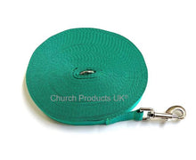 Load image into Gallery viewer, Dog Training Lead 25mm Heavy Webbing 5ft - 30ft Long Line Tracking Recall In 20 Colours