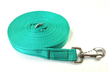 Load image into Gallery viewer, 10ft 3m Large Dog Training Lead Horse Lunge Line 25mm Cushion Webbing In Various Colours