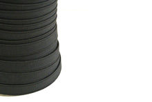 Load image into Gallery viewer, Flat Corded Elastic In Black For Sewing and Crafts In Various Widths and Lengths