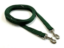 Load image into Gallery viewer, Police Style Dog Training Lead Double Ended Multi Functional Dual Walking Leash 20mm Air Webbing 5ft - 15ft