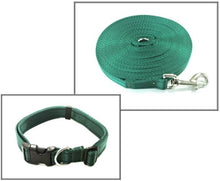 Load image into Gallery viewer, Dog Collar And Lead Set 20mm Cushion Webbing Small Collar In Various Lengths And Matching Colours