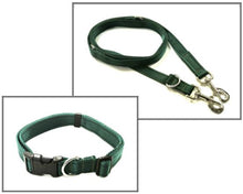 Load image into Gallery viewer, Dog Collar And Police Style Dog Lead Set 25mm Cushion Webbing Large Collar In Various Lengths And Matching Colours