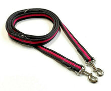 Load image into Gallery viewer, Police Style Dog Training Lead Double Ended Multi Functional Dual Walking Leash 20mm Air Webbing 5ft - 15ft