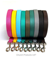 Load image into Gallery viewer, Dog Training Lead 25mm Heavy Webbing 5ft - 30ft Long Line Tracking Recall In 20 Colours