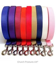 Load image into Gallery viewer, Dog Training Lead 25mm Heavy Webbing 5ft - 30ft Long Line Tracking Recall In 20 Colours