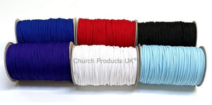 4mm Polyester Cord Soft Drawstring Piping Cord In 22 Colours And Various Lengths