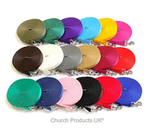 Load image into Gallery viewer, Dog Training Lead 25mm Heavy Webbing 5ft - 30ft Long Line Tracking Recall In 20 Colours