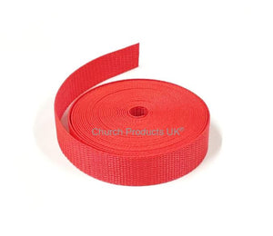 25mm Polypropylene Webbing In Various Colours For Dog Leads Bags Straps Handles 2m - 100m