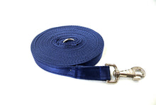 Load image into Gallery viewer, 10ft 3m Large Dog Training Lead Horse Lunge Line 25mm Cushion Webbing In Various Colours