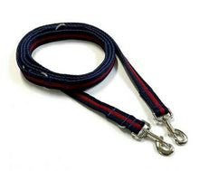Load image into Gallery viewer, Police Style Dog Training Lead Double Ended Multi Functional Dual Walking Leash 20mm Air Webbing 5ft - 15ft