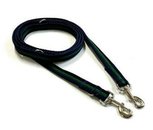 Load image into Gallery viewer, Police Style Dog Training Lead Double Ended Multi Functional Dual Walking Leash 20mm Air Webbing 5ft - 15ft