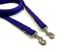Load image into Gallery viewer, Police Style Dog Training Lead Double Ended Multi Functional Dual Walking Leash 20mm Air Webbing 5ft - 15ft