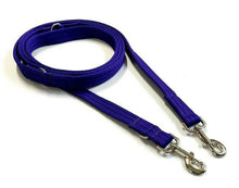 Load image into Gallery viewer, Police Style Dog Training Lead Double Ended Multi Functional Dual Walking Leash 20mm Air Webbing 5ft - 15ft