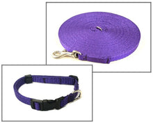Load image into Gallery viewer, Dog Collar And Lead Set 13mm Webbing X - Small Collar In Various Lengths And Matching Colours