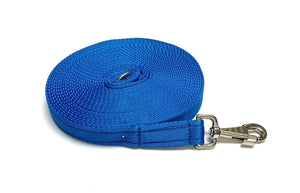 30ft 9m Large Dog Training Lead Horse Lunge Line 25mm Cushion Webbing In Various Colours