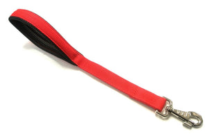 18" Short Close Control Dog Lead With Padded Handle In Various Colours 25mm Webbing