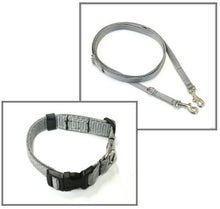 Load image into Gallery viewer, Dog Collar And Police Style Dog Lead Set 13mm Webbing X Small Collar In Various Lengths And Matching Colours