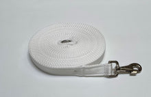 Load image into Gallery viewer, 10ft 3m Large Dog Training Lead Horse Lunge Line 25mm Cushion Webbing In Various Colours