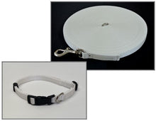 Load image into Gallery viewer, Dog Collar And Lead Set 13mm Webbing X - Small Collar In Various Lengths And Matching Colours
