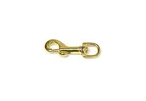 10mm Solid Brass Swivel Trigger Clip Hook Round Eye Heavy Duty For Dog Leads