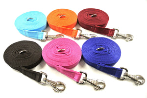 Horse lunge line dog training lead 10ft in 6 colours  
