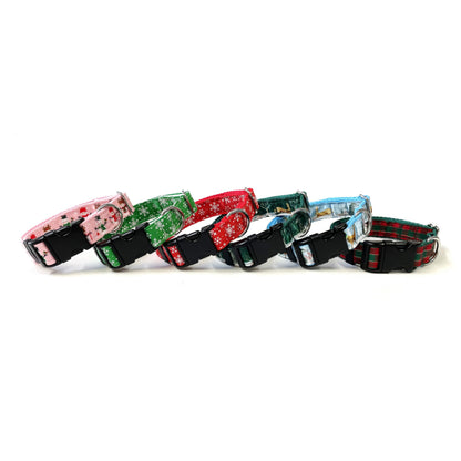 Christmas Dog Collars Adjustable 25mm Wide In Various Designs Small Medium Large