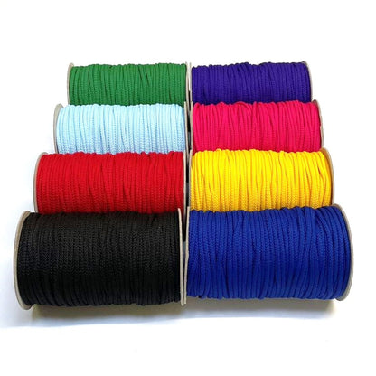 4mm Polyester Cord Soft Drawstring Piping Cord In 22 Colours And Various Lengths