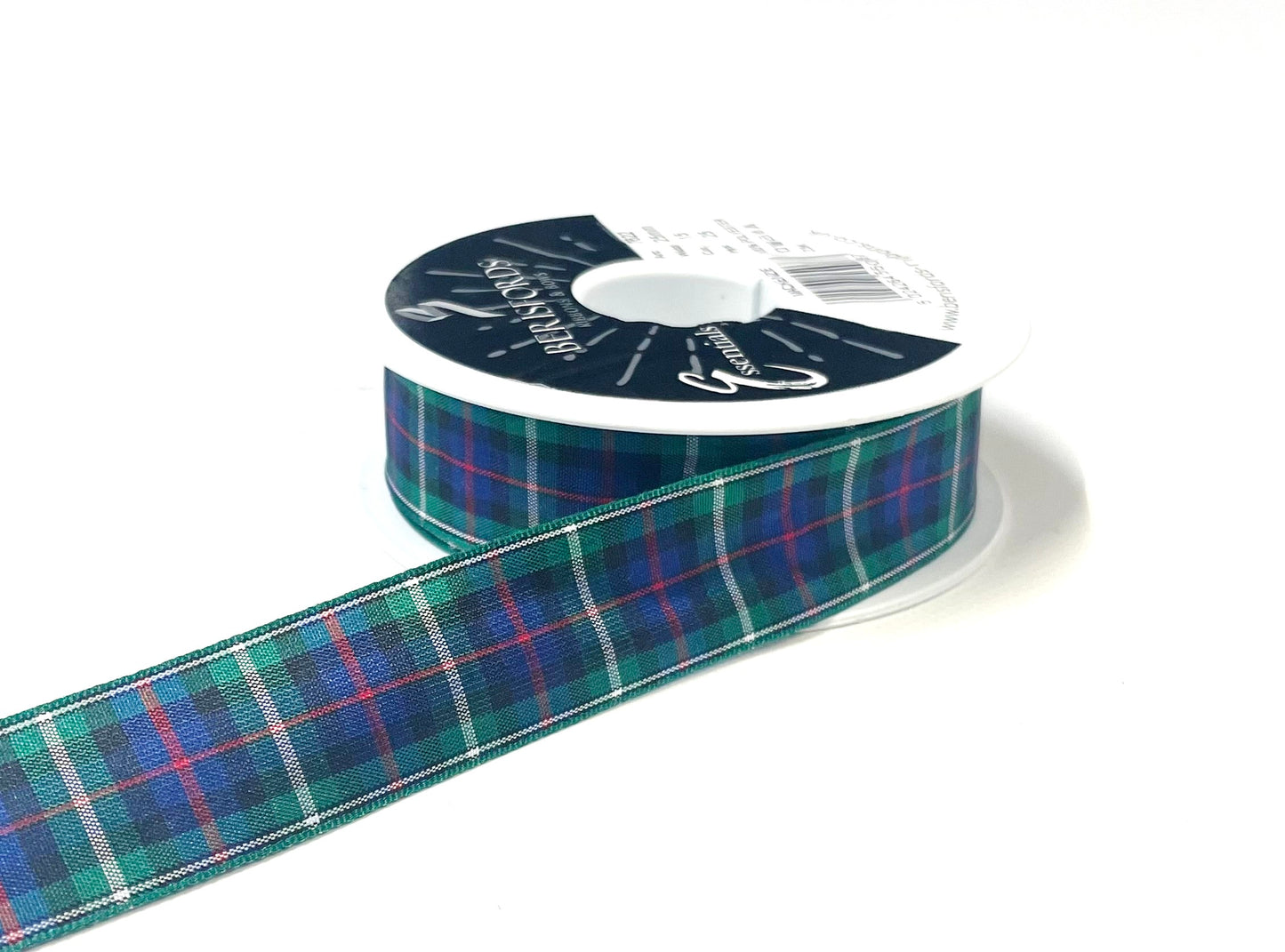 Tartan Ribbon 25mm Berisfords Scottish Ribbon Sewing Crafts Gift Wrapping In Various Lengths