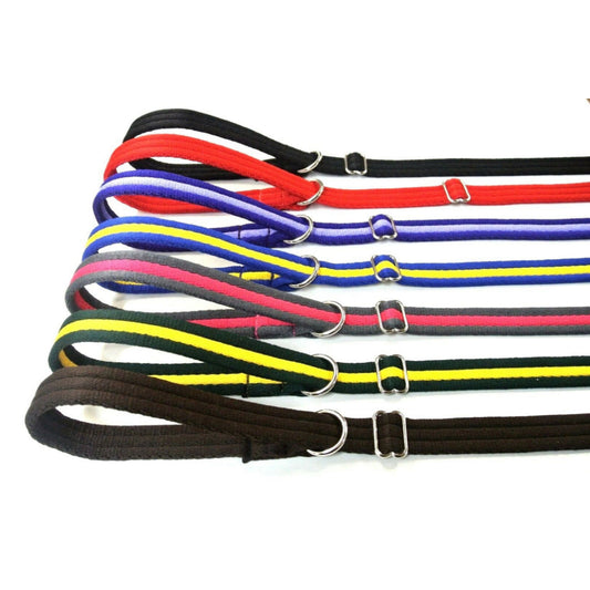 Dog Slip Leads Training Obedience Walking Leash 72"/6ft Long 20mm 25mm Air Webbing 24 Colours